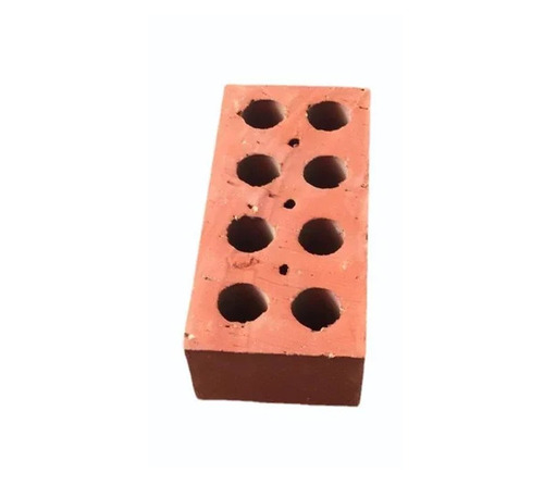 Hollow Clay Bricks - 8x4x3 Inch Rectangular Red | Fire Resistant, Acid-Resistant, Abrasion Resistant, Sound Insulation