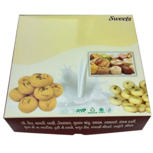 Kraft Paper Sweet Packaging Box - Shape: Rectangular