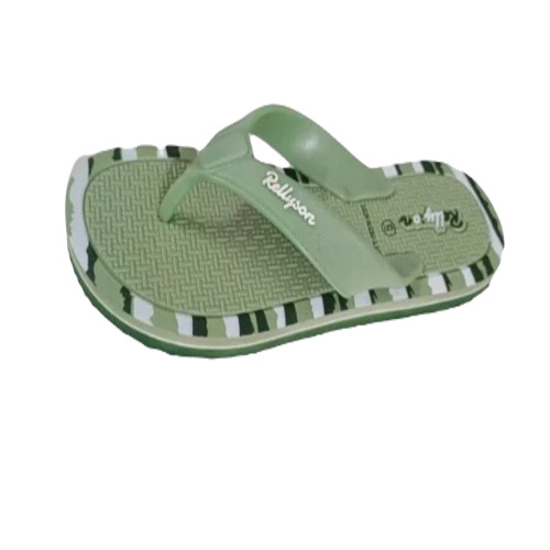 Ladies Fancy Printed Slipper - Rubber, Size 7, Light Green | Summer Flip Flop For Women