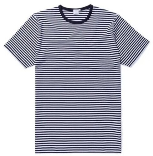 Mens Cotton Striped T-Shirt - Size S-XXL, Half Sleeves, Round Neck, Multi-Color | Hand Wash, Comfortable Fit