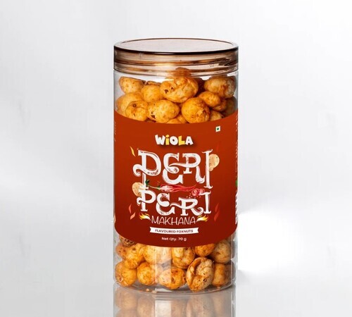 Peri Peri Roasted Makhana - Gluten Free Snack, Light and Crunchy with Mint, Tandoori, Cheese & Herbs, Cream & Onion Flavors | 70G Pack