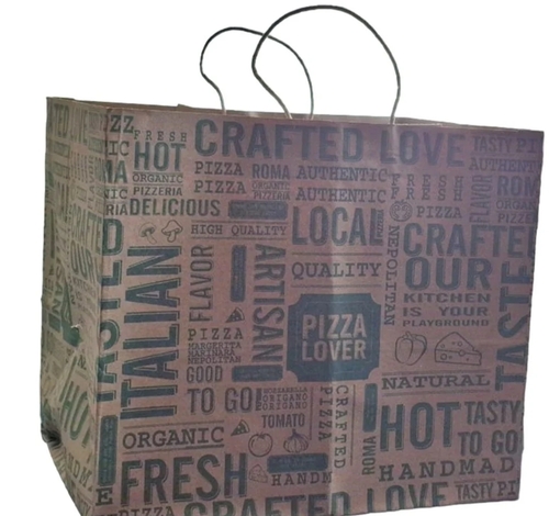 Pizza Paper Printed Bag