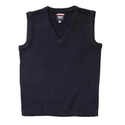 Sleeveless School Cashmilon Sweater - Cashmilon Fabric V Neck Black & Blue Colors | Unisex Sleeveless Style Winter Season Ready
