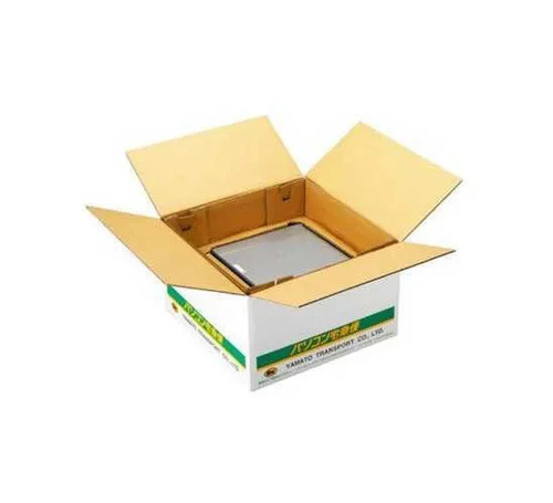 Square Plain Corrugated Packaging Box - Lightweight, Multicolor, Customized Size and Shape | Ideal for Electronic and Furniture Use