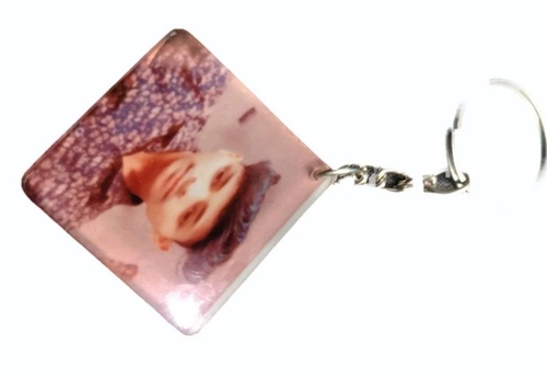 Acrylic Key Chain - Durable Plastic Material, Lightweight Design , Customizable Surface with Smooth Finish and Sturdy Ring for Versatile Use