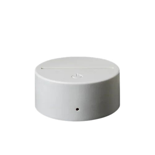 Acrylic Led Lights Base - Plastic, 1.5 Inch , White and Black - Artificial Style for Elegant Decoration and Ambient Lighting