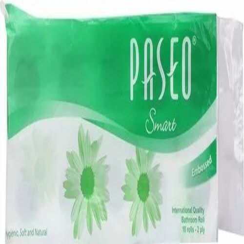 Bathroom Tissue Roll - Soft Paper, 200 Sheets Per Pack | Plain White, Home Application