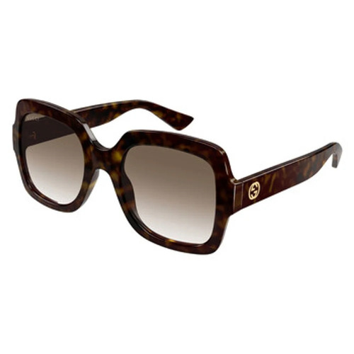 Brown Gradient Square Ladies Sunglasses