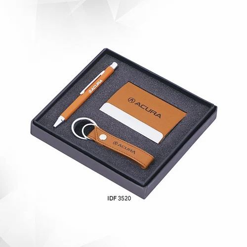 Metal and Leatherite Corporate Gift - Square Shape, Customize Size, Multicolor Design | Perfect for Gifting and Branding