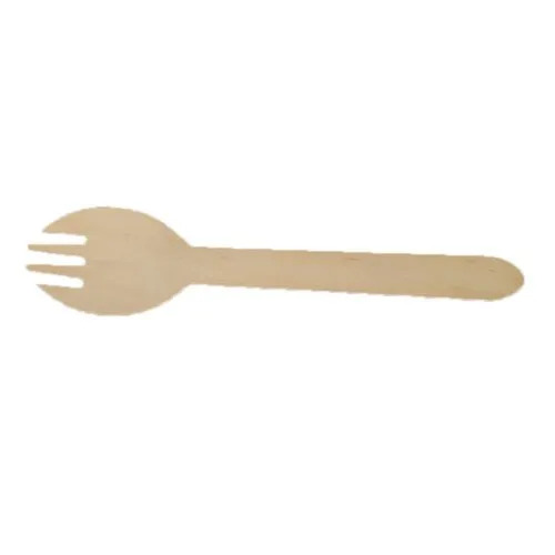 Disposable Wooden Fork - Eco Friendly Wooden Material, Disposable Design, Brown Color | Ideal for Events and Party Supplies