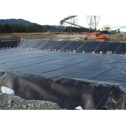 HDPE Geomembrane Sheets - 500 Micron Thickness, 8m Width x 200m Length, Black Woven Standard Design