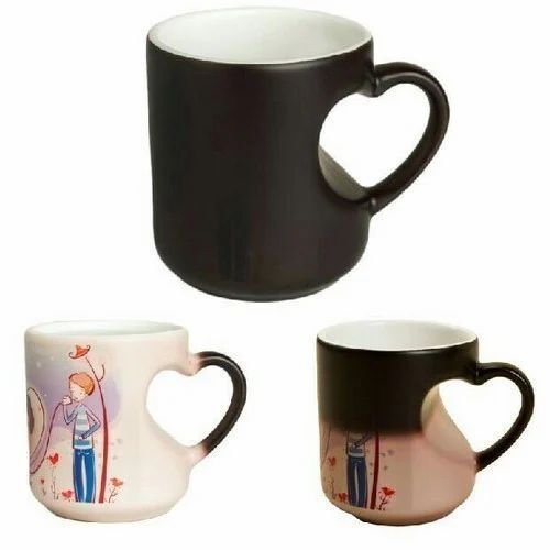 Heart Shape Handle Magic Mug