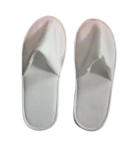 Hotel Bathroom Slipper - Terry Material, Customized Size, Ivory White | Lightweight, Washable, Unisex Style for Summer and Winter Use