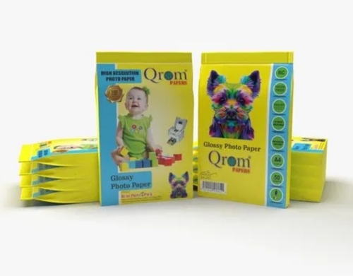 Inkjet Photo Paper - A4 Size, High Gloss Finish | Quick-Drying, Water-Resistant, Vibrant Colors, Fade-Resistant, Archival Quality
