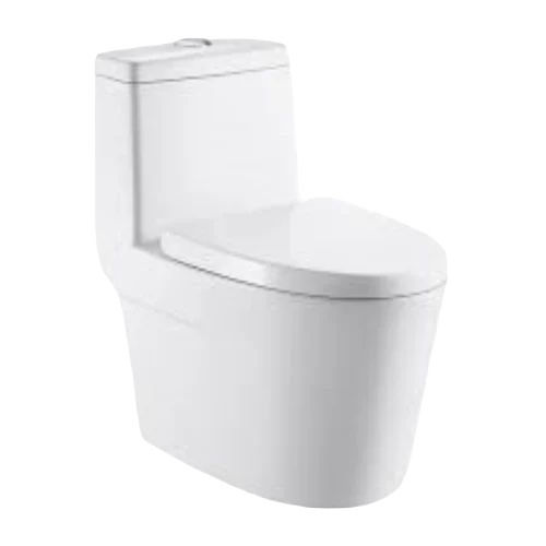 Johnson Toilet Seat - Ceramic, Customized Size, White Color, Oval Shape - Fine Finished, Durable, Polished Surface, Long Lasting, Floor Mounted Design