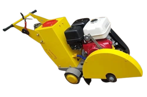 Rcc Cutting Machine - Steel Material, Yellow Color | Durable, Electric Drive, Semi-Automatic Control, 1-Year Warranty