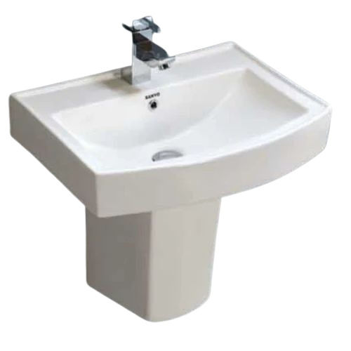 Zara Half Pedestal Wash Basin