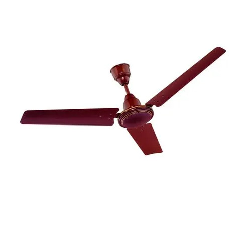 Great Appliances - 48 Inch Metal Ceiling Fan, Brown Paint Coated Finish | Hi Speed, 3 Blades, 50 Hz, 230 Volt, 1 Year Warranty