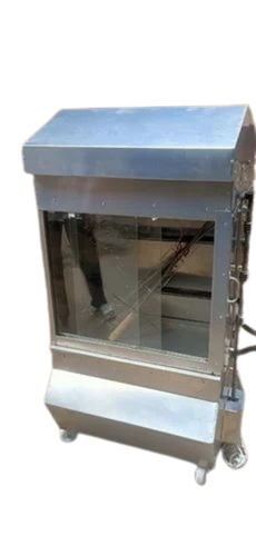 Chicken Grill Machine - Stainless Steel, Standard Size, Silver Color - Durable, Corrosion Resistant, Ideal for Commercial Hotel Use