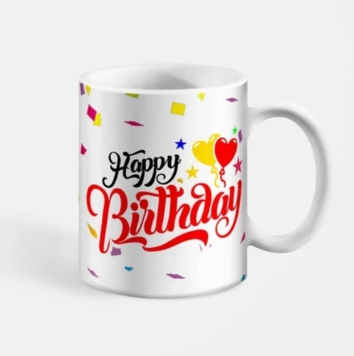 Customized Ceramic Cups - Large Capacity with Glossy Finish | Durable, Microwave & Dishwasher Safe, Comfortable Handle, Customizable Design