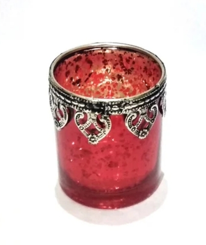 Elegant Clear Glass Candle Stand - Handmade with Smooth Finish | Eco-Friendly Heat-Resistant Versatile Use Soft Lighting Customizable Labels