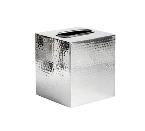 Decorative Napkin Holder - Stainless Steel 7x7 Inch | Elegant Design Compact Size Durable Material Stylish Accent Versatile Use Easy to Clean Sturdy Build Decorative Display Space-Saving Feature
