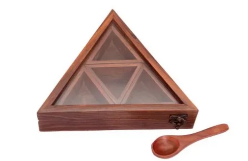 Designer Wooden Spice Box