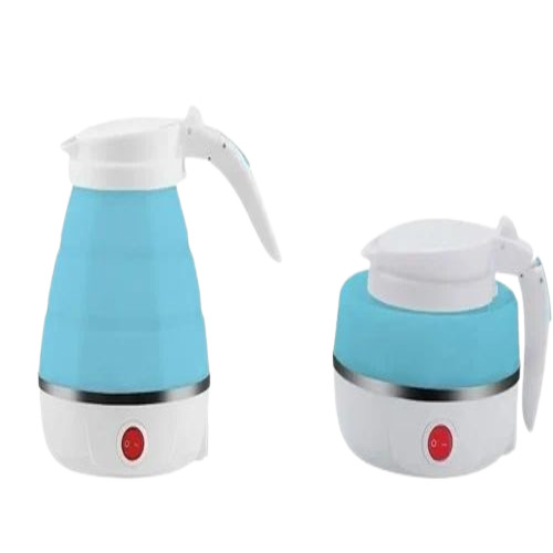 Electric Tea Kettle - 500 ml Capacity, Stainless Steel Construction - 1800W Power, Auto Switch Off, Sleek Black and Silver Design