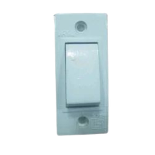 Electrical Modular Switches - Plastic, Customized Size, White Color | Electric Power Source, Fine Finishing, Durable Quality, 50 Hz Frequency, Max. Voltage 240, Max. Current 6