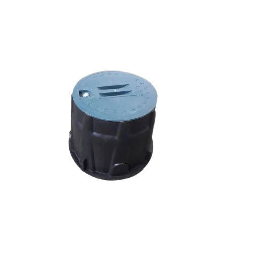 Earth Pit Cover - New Round Design | Corrosion Resistant, Black and Blue Color Options, Lightweight at 0.7 kg