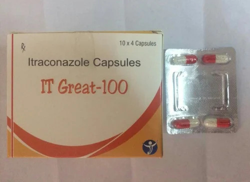 Itraconazole Capsules - 100 Mg Dosage, Prescription Required for Hospital and Clinic Use, Suitable for Treatment of Fungal Infections