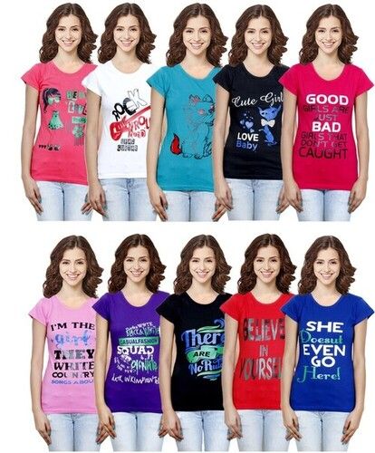 Ladies T-Shirts - Age Group: 25