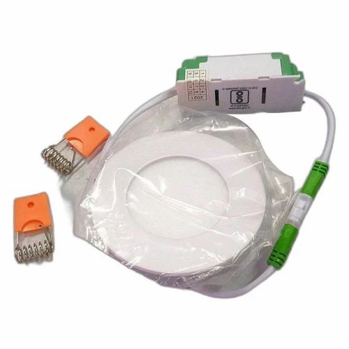 Led Panel Light - Fine Polycarbonate, Customized Size, Warm Light 6500K, Durable Electric Power, IP40 Rated | Round Ceiling Mount for Industrial Application