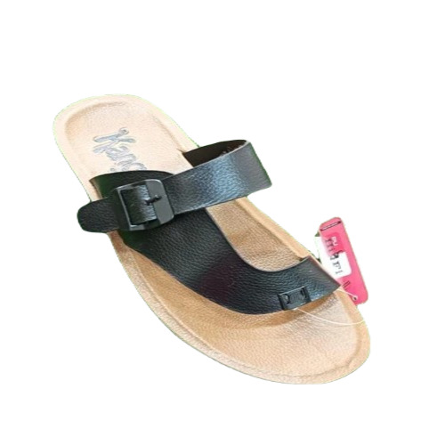 Men Fancy PU Leather Flip Flop Slipper - Size 7, Beige and Black | Lightweight, Plain Pattern for Casual Summer Wear
