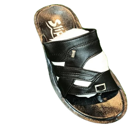 Men Casual Wear Pu Slipper