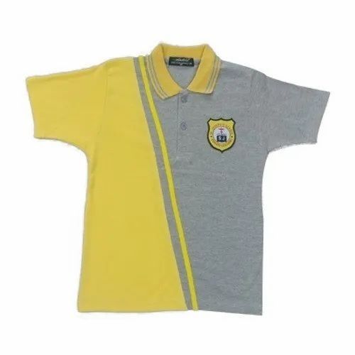 Polo Neck School Cotton T Shirts