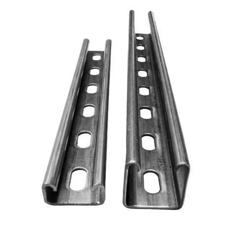 Slotted Strut Channel - Galvanized Mild Steel, 2.5 Meter and Above Length | Corrosion-Resistant, Easy Installation, Strong Load-Bearing Capacity, Ideal for Solar Panel Mounting