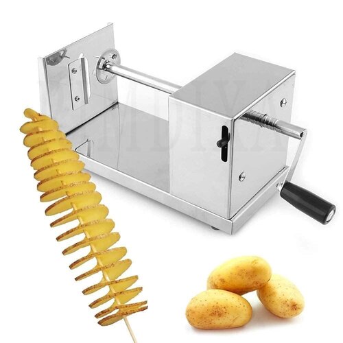 Stainless Steel Potato Slicer Machine - Height: 28 Inch (In)