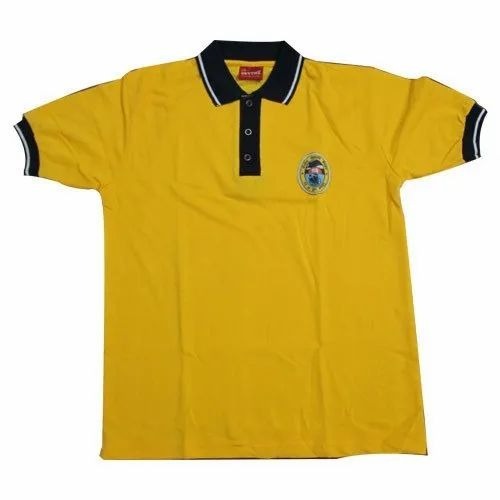 Yellow School Cotton T Shirts