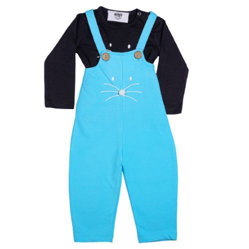 Baby Jumpsuit Dungaree Pant And Full Sleeve T-Shirt Set - Age Group: 0- 9 Months