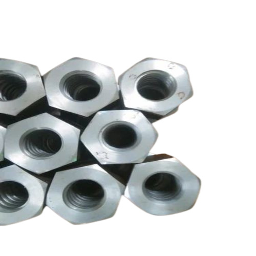 Cnc Machined Nut - Round Shape, Customized Size | Polished Finish, Stainless Steel Material, Silver Color