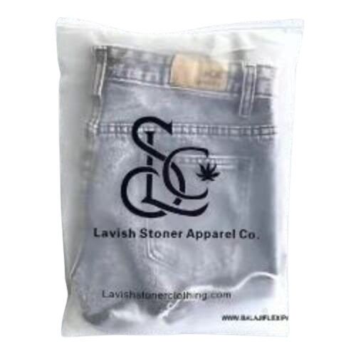 Garment Bag - Transparent Material, Customized Size | Attractive Plain Design with Peel & Seal Closure