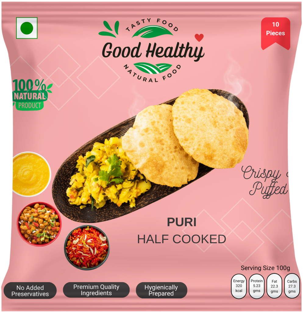 Half Cooked Puri - Feature: Good Taste