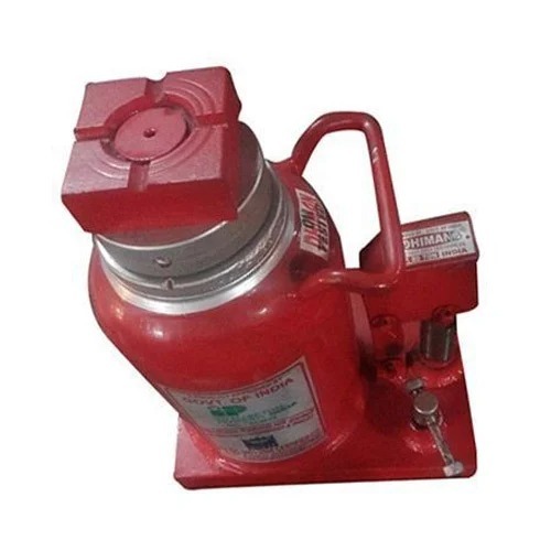 Hydraulic Bottle Jack - Stainless Steel, Lifting Capacity 11-40 Ton | Premium Quality, Optimum Performance, Industrial Application, Red Finish