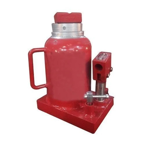 Industrial Hydraulic Jack - Premium Grade, Stainless Steel Material, 41-100 Lifting Capacity, Red Color, Optimum Quality for Industrial Applications