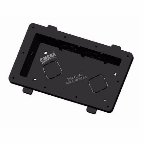 Pvc Concealed Box - PVC Material, 7x4 inches, Black Color | Durable Rectangular Design for Versatile Concealed Storage Solutions