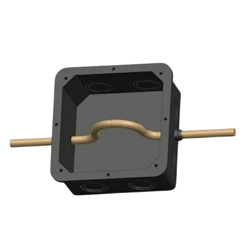 PVC Fan Box - Black Square Design | Industrial Application for Electric Fitting