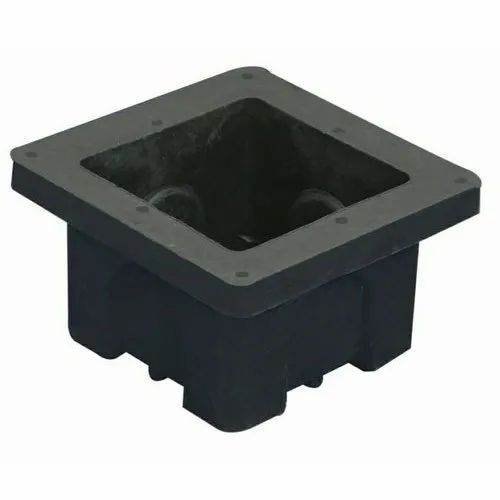 Pvc Moduler Concealed Box - PVC Material, Square Shape, Matte Black Color | Designed for Optimal Electric Fitting Applications