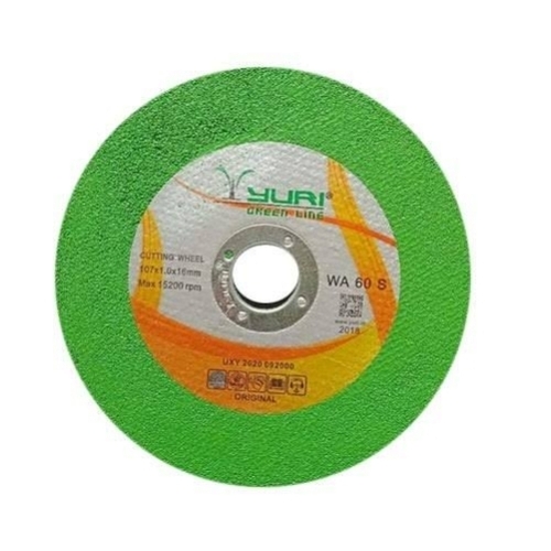 Yuri 4 Inch Cutting Wheel - Carbide Material, 4 Inch Size, Green Color | Durable, Solid Hardness, Fine Finished, Round Shape