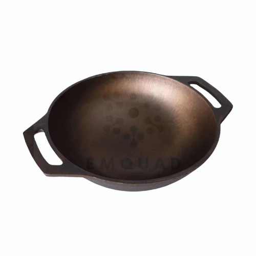 Cast Iron Kadai 10 Inch